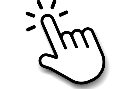 Computer mouse hand, clicking 