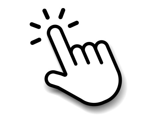 Computer mouse hand, clicking 